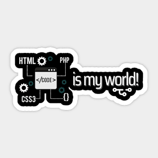 Code is my world Sticker